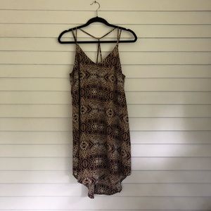 Animal print shift dress